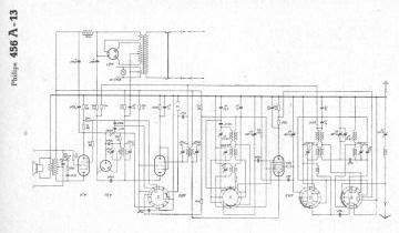 Philips 456A 13 schematic circuit diagram